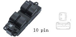 لوحة مفاتيح تحكم زجاج السيارة لمازدا 6 (2003-2005) - إصدار 10 Pin