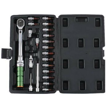 مفتاح عزم (Torque Wrench) احترافي 1/2 إنش مع طقم بتات – دقة عالية للعمل الميكانيكي